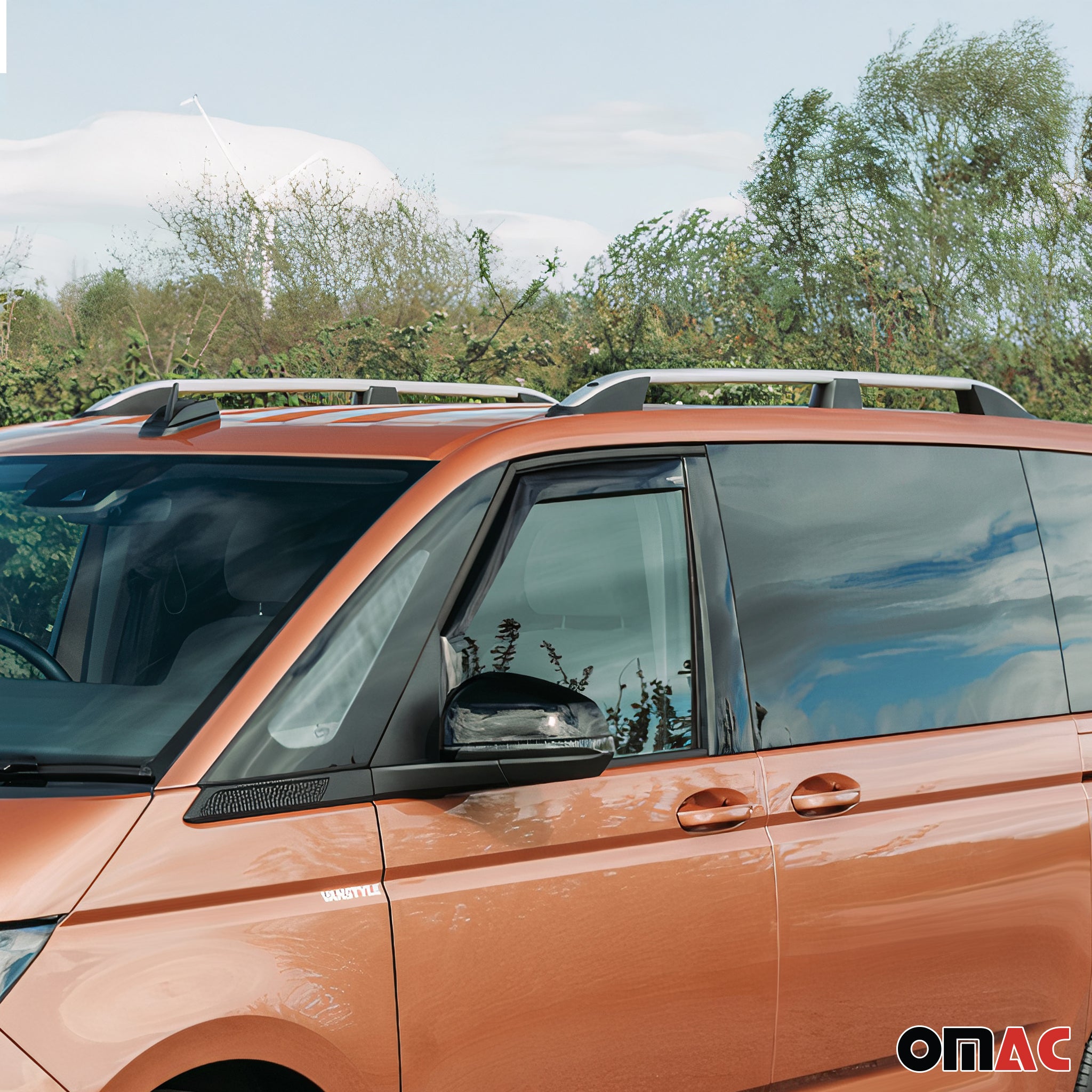Dachreling Relingträger für VW T7 Multivan 2021-2026 Aluminium Silber 2 tlg