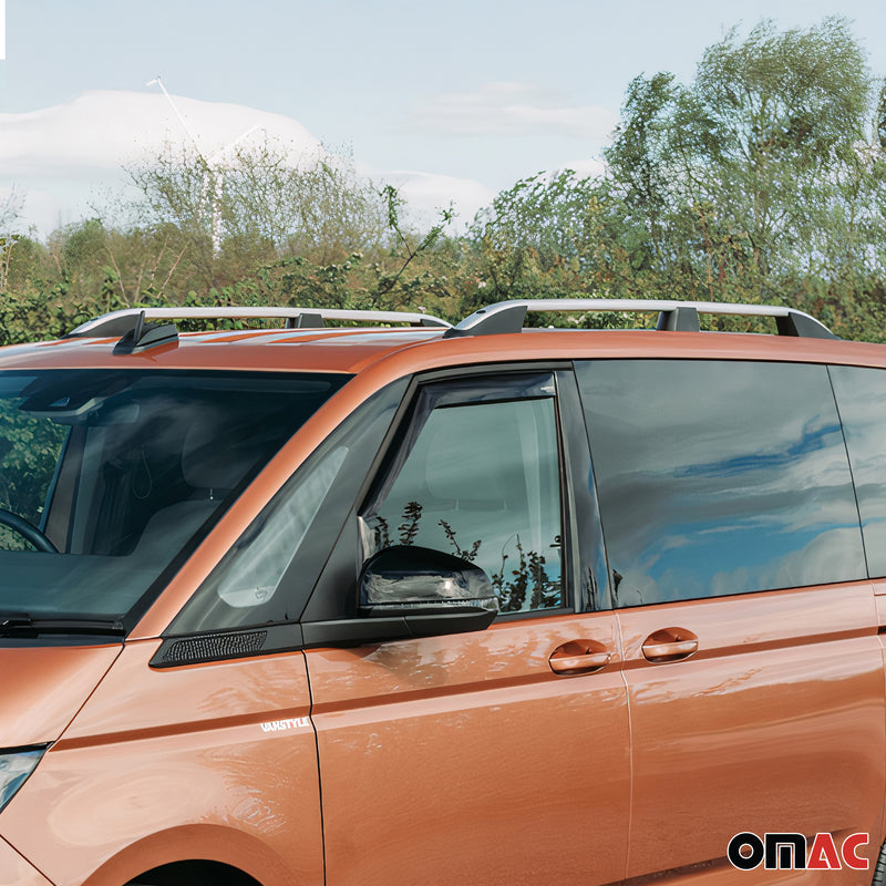 Dachreling Relingträger für VW T7 Multivan 2022-2025 Alu Silber L1 L2 2x