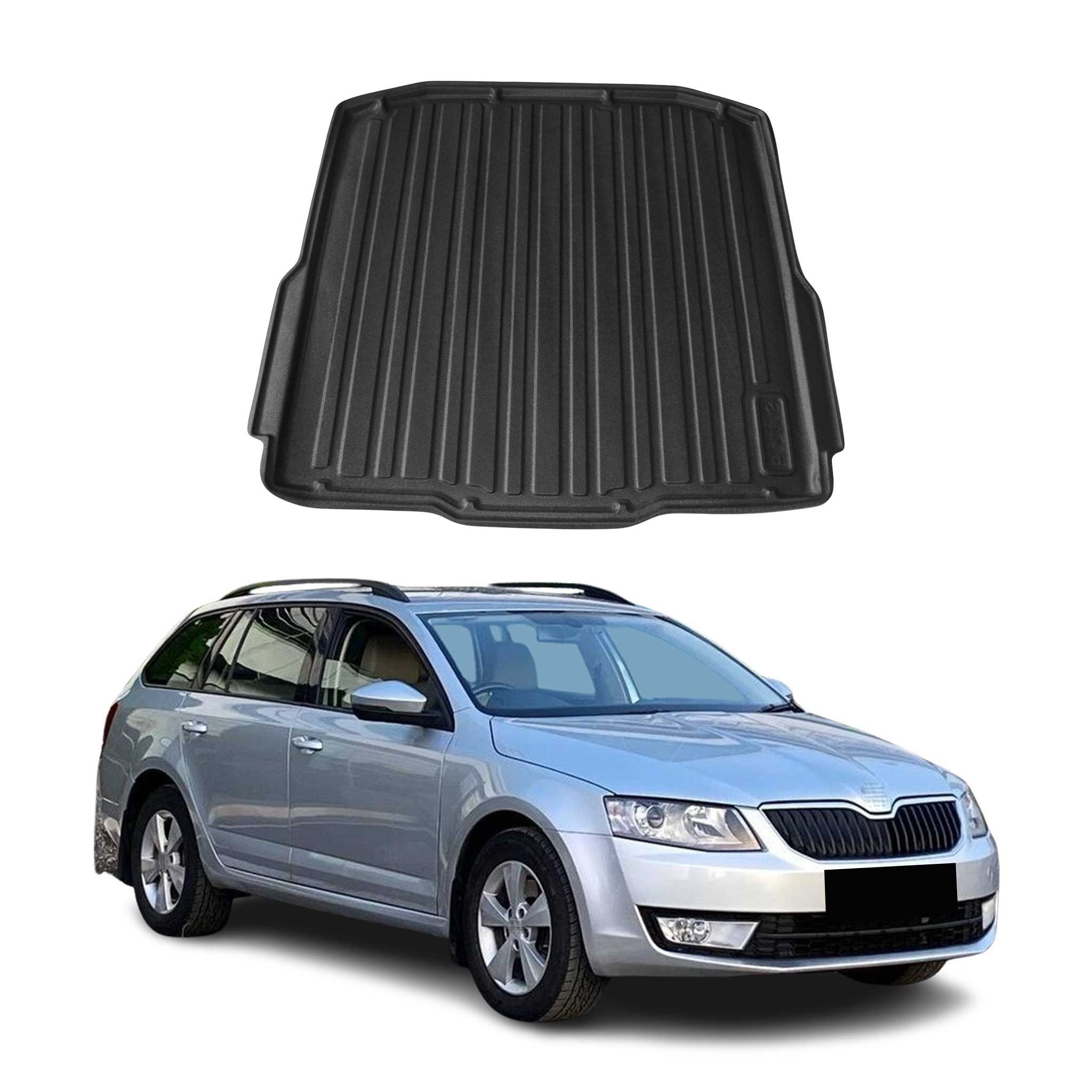 Kofferraumwanne Laderaumwanne für Skoda Octavia Kombi 2013-2019 Gummi TPE