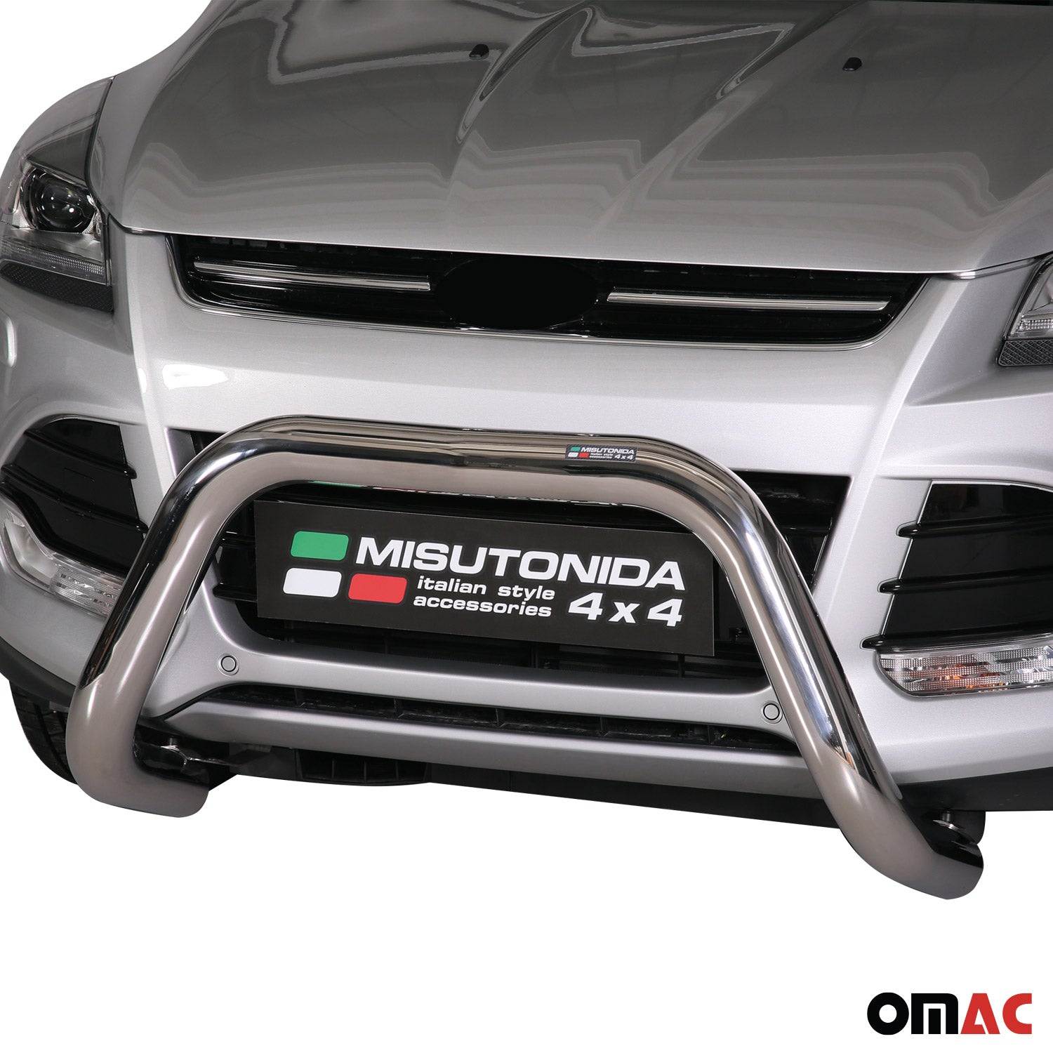 Frontbügel Frontschutzbügel für Ford Kuga 2013-2016 ø76mm Stahl Silber Schutz