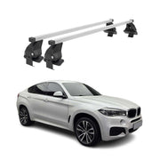 Menabo Dachträger Grundtäger für BMW X6 F16 2014-2019 50kg Stahl Silber 2 tlg