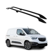 Dachreling Dachgepäckträger für Opel Combo E 2019-2026 Kurzer Alu Schwarz