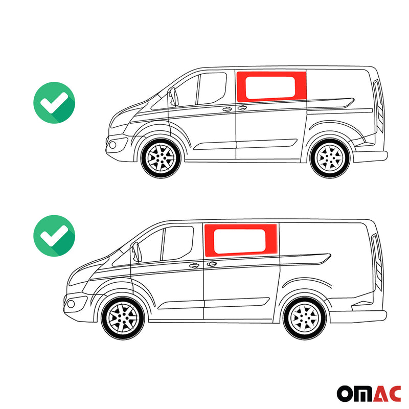 Seitenfenster Auto Fenster für Ford Transit Custom 2013-2024 Links L1 L2 RS