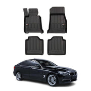 OMAC Gummi Fußmatten für BMW 3er GT F34 2012-2023 Premium Gummi Schwarz 4x