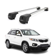 Dachträger Grundträger für Kia Sorento mk2 2010-2014 Aluminium 75kg Grau 2tlg