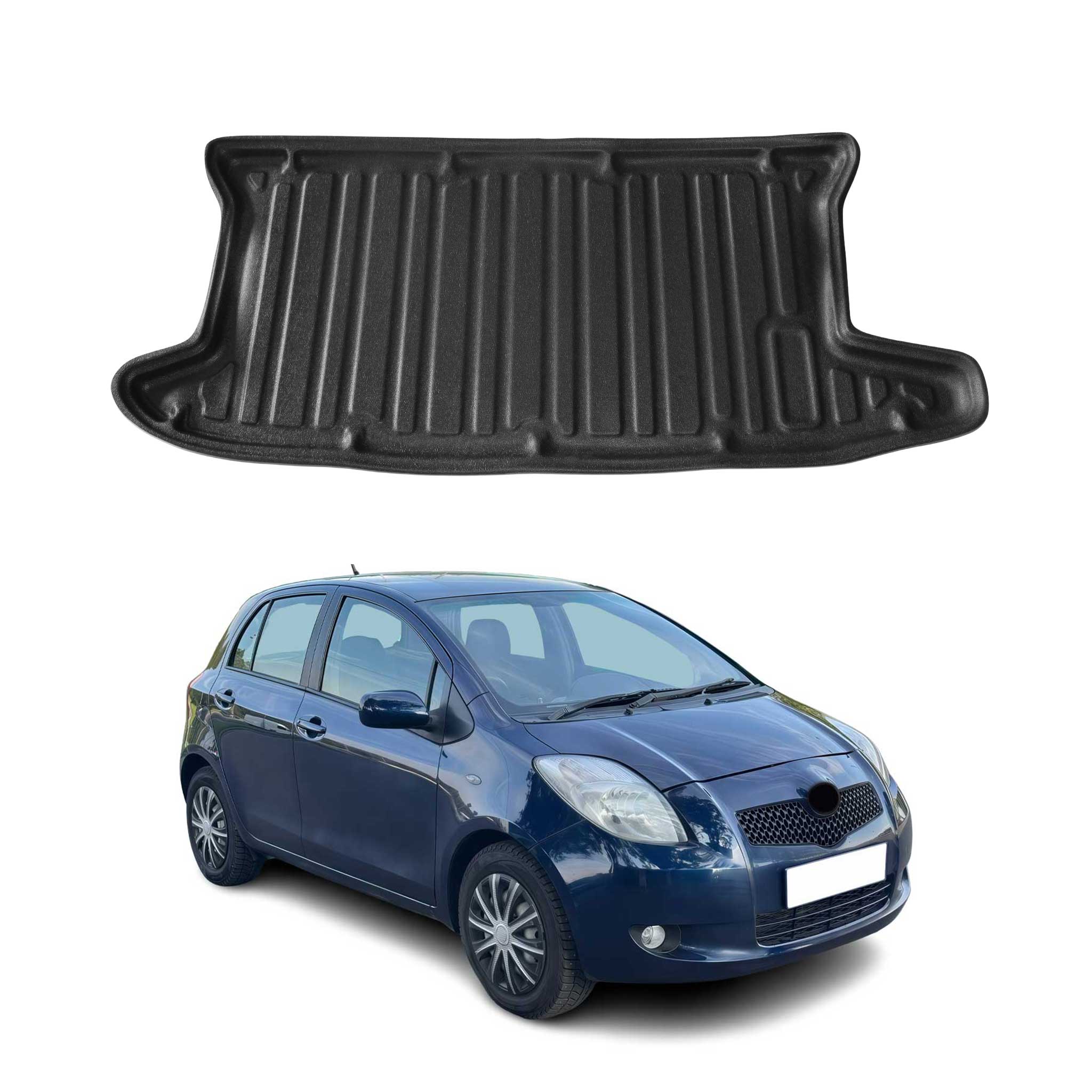 Kofferraumwanne Laderaumwanne für Toyota Yaris 2005-2010 Schrägheck 5tür Gummi