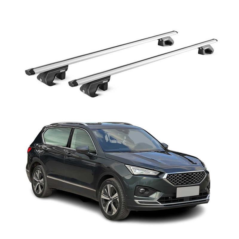Dachträger Grundtäger für Seat Tarraco 2018-2025 5 tür 90kg Alu Silber 2 tlg ABE