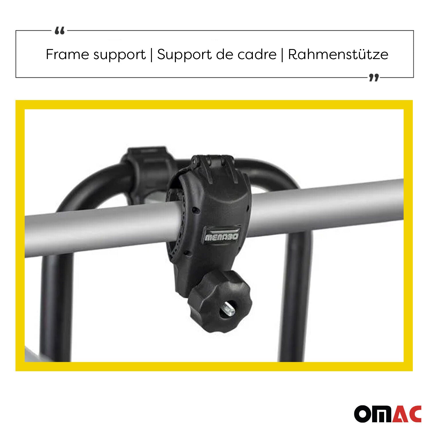 Menabo Fahrradträger 2 Fahrräder für Opel Zafira 1998-2026 Alu Silber Schwarz