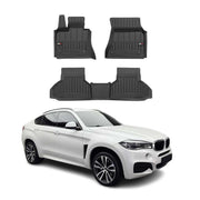 OMAC Gummi Fußmatten für BMW X6 F16 F86 2014-2019 Premium TPE Automatten 3tlg