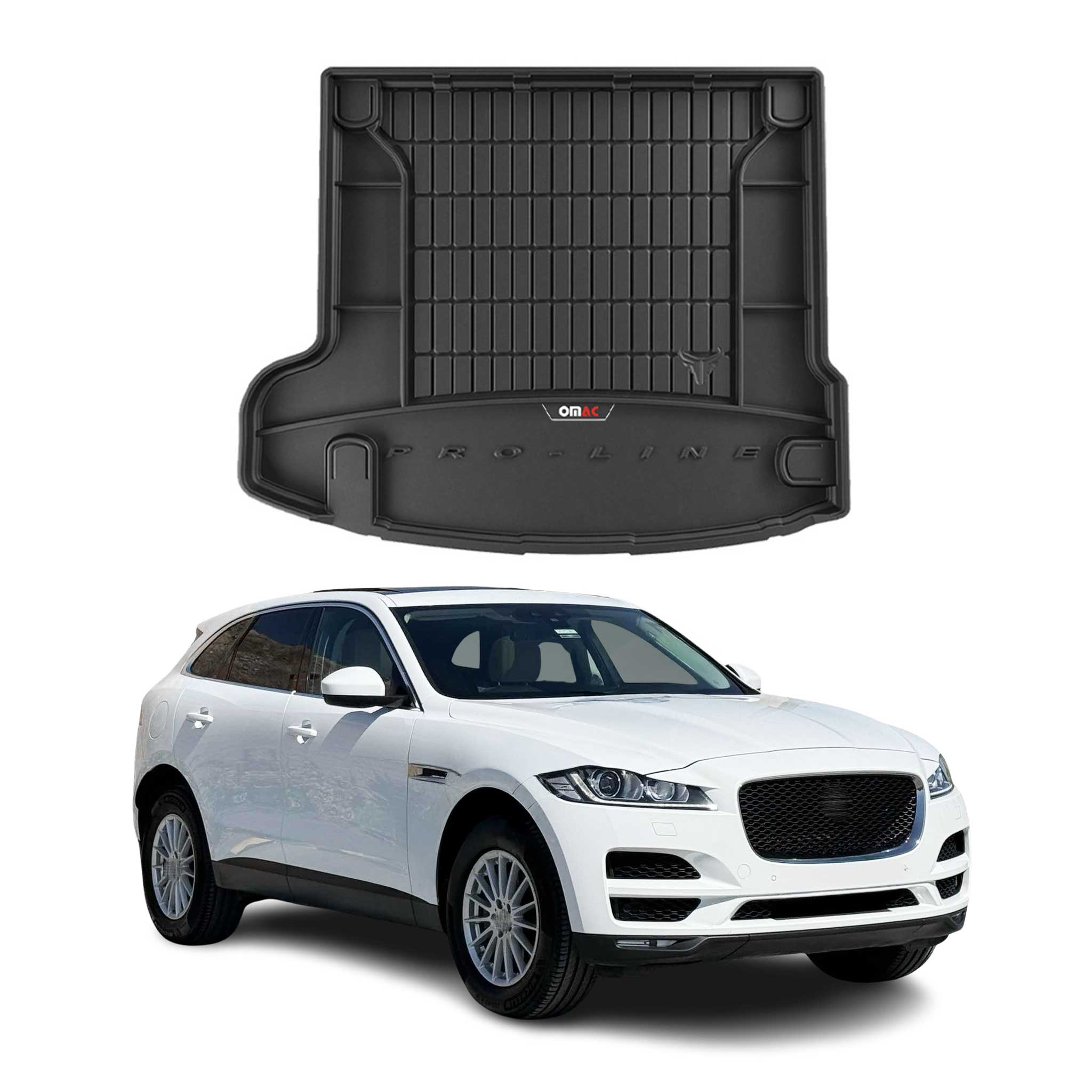 OMAC Gummi Kofferraumwanne für Jaguar F-Pace 2016-2020 Pre-FL TPE Laderaumwanne