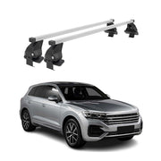 Menabo Dachträger Grundträger für VW Touareg III 2018-2026 Stahl Grau 2tlg