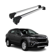 Dachträger Grundtäger für Suzuki SX4 S-Cross mk3 2021-2026 75kg Alu Silber 2 tlg