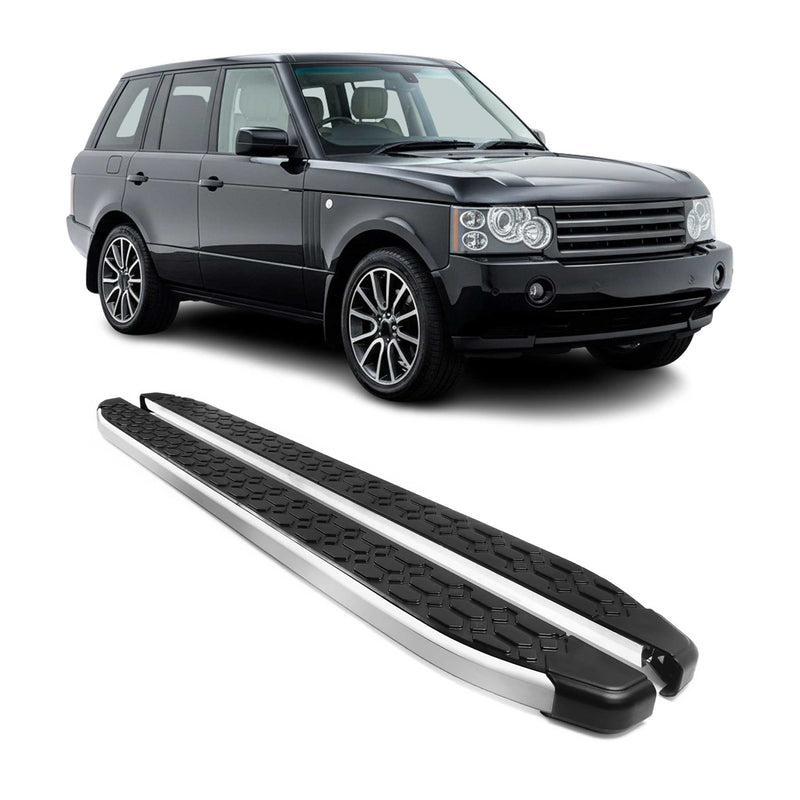 Alu Trittbretter Seitenschweller für Range Rover L322 Vogue 2002-2012 Schwarz