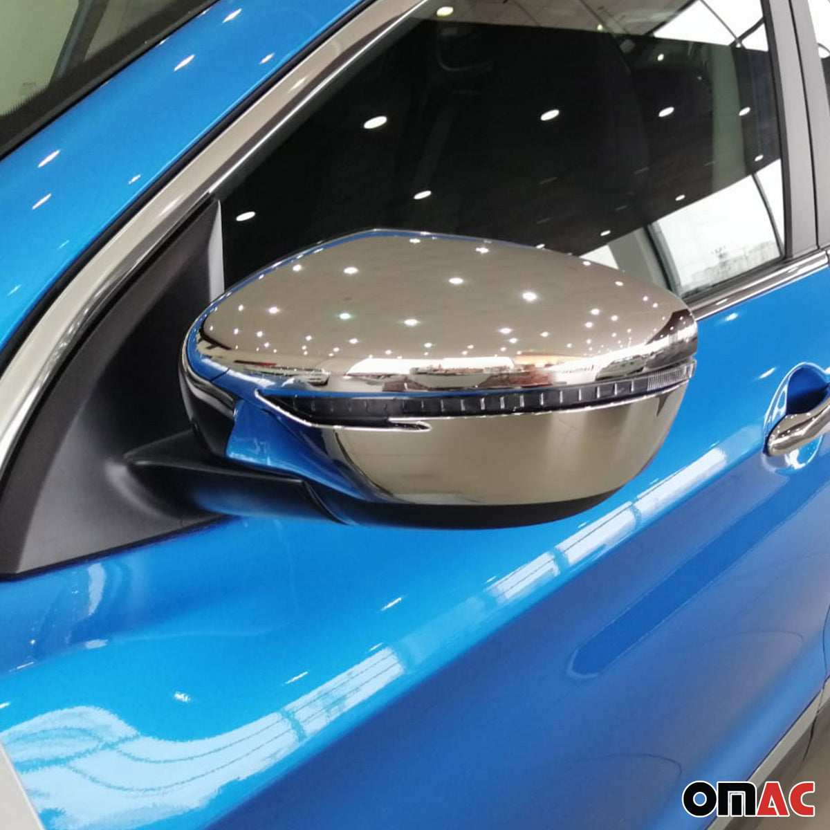 Spiegelkappen Spiegelabdeckung für Nissan X-Trail T32 2014-2021 Chrom ABS Silber