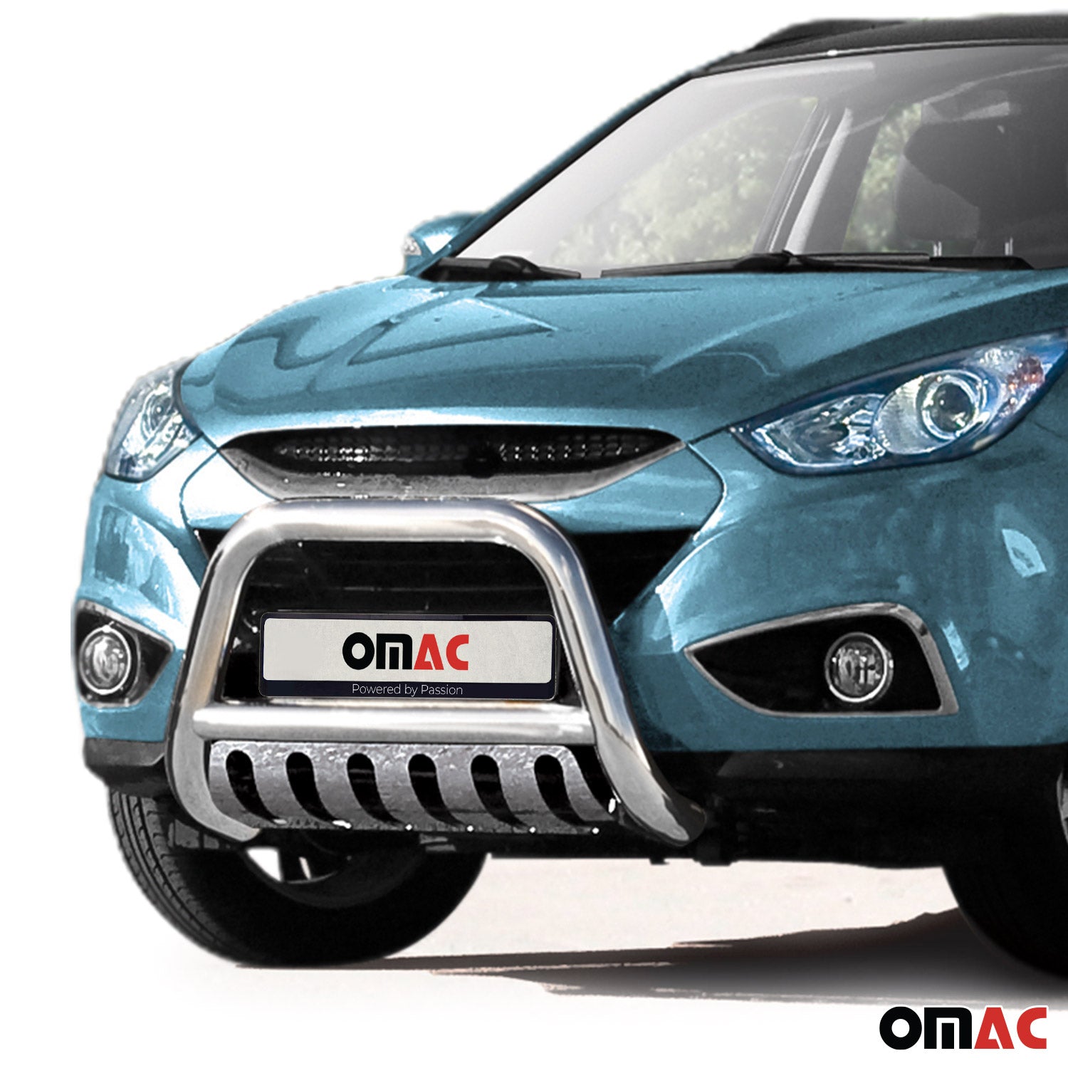 Frontbügel Frontschutzbügel für Hyundai ix35 2010-2015 mit ABE Edelstahl Silber