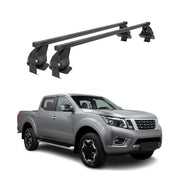Menabo Dachträger Grundtäger für Nissan Navara 2015-2025 4 tür 50kg Schwarz 2x
