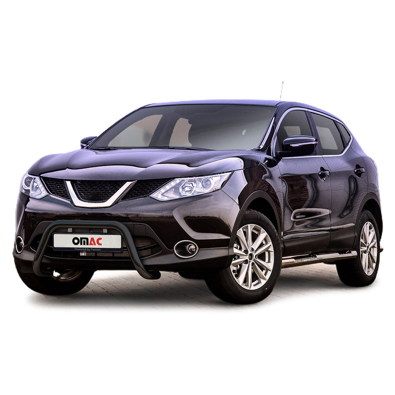 Frontbügel Frontschutzbügel für Nissan Qashqai 2013-2017 mit ABE Stahl Schwarz