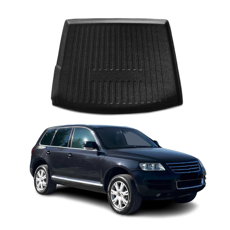 Kofferraumwanne Laderaumwanne für VW Touareg 2003-2007 Gummi TPE Schwarz