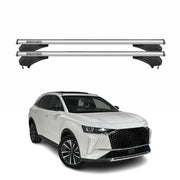 Menabo Dachträger Grundtäger für DS7 Crossback / DS 7 2017-2026 Alu Silber 2 tlg