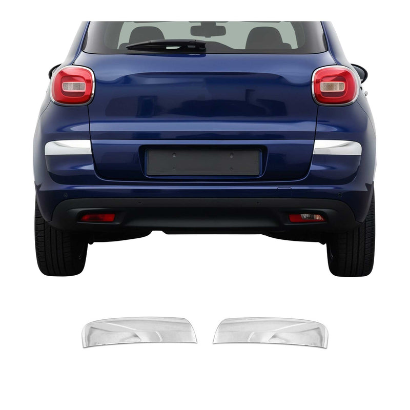 Eckenschutz Heckstoßstange für Fiat 500L 2017-2024 Edelstahl Chrom 2tlg