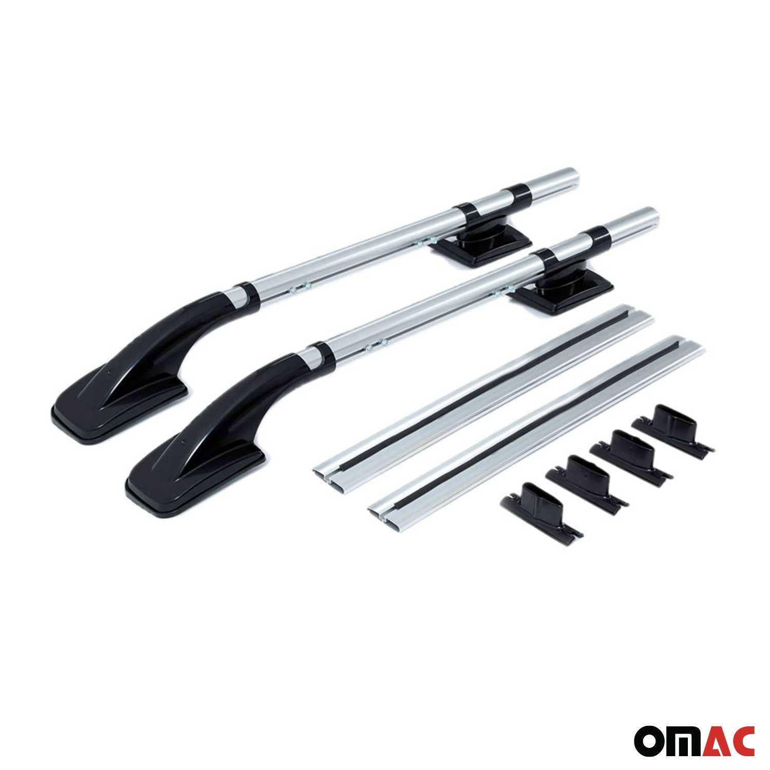 Dachreling & Dachträger Satz für Mazda BT-50 2007-2012 Alu Grau 4x