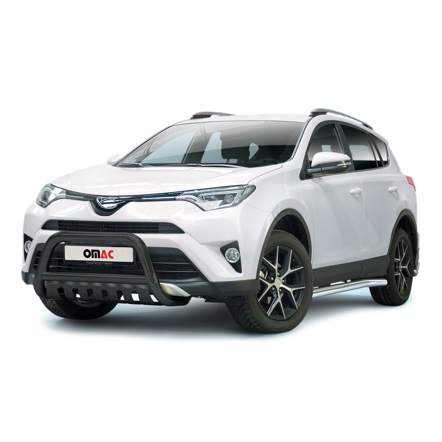 Frontbügel Frontschutzbügel für Toyota RAV4 2015-2018 Edelstahl mit ABE Schwarz