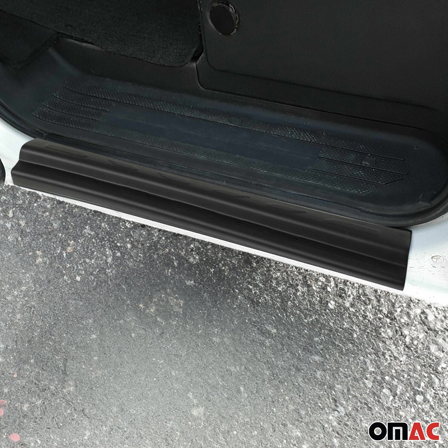 Einstiegsleisten Türschweller für Ford Transit 2006-2014 Gummi TPE Schwarz 2tlg