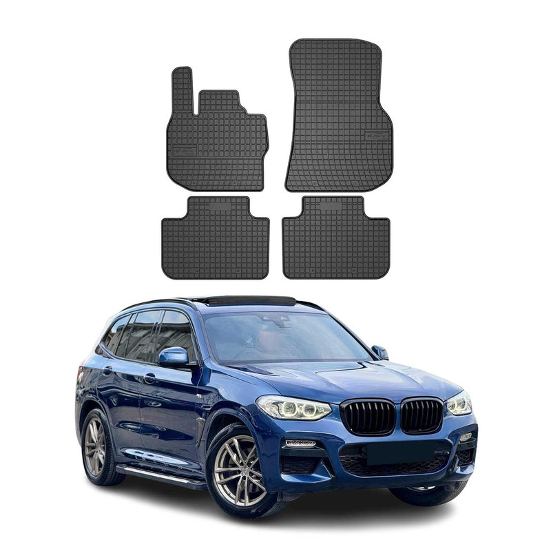 OMAC Gummi Fußmatten für BMW X3 G01 2017-2024 Automatten Gummi Schwarz 4tlg