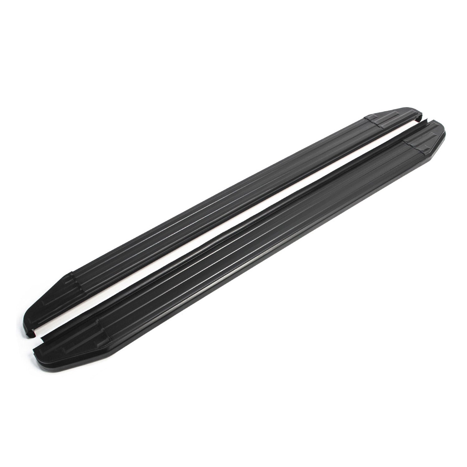 Trittbretter Seitenschweller für Ford Ranger 2012-22 Double Cab Alu Schwarz ABE