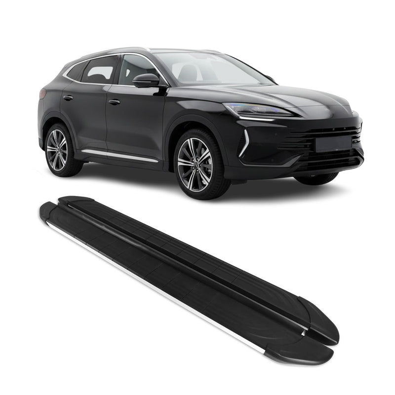 Trittbretter Seitenbretter für BYD Seal U SUV 2023-2025 Aluminium Grau Schwarz