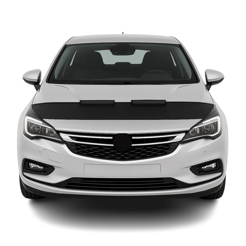 Haubenbra Steinschlagschutz Bonnet Bra für Opel Astra K 2015-2025 Schwarz Halb