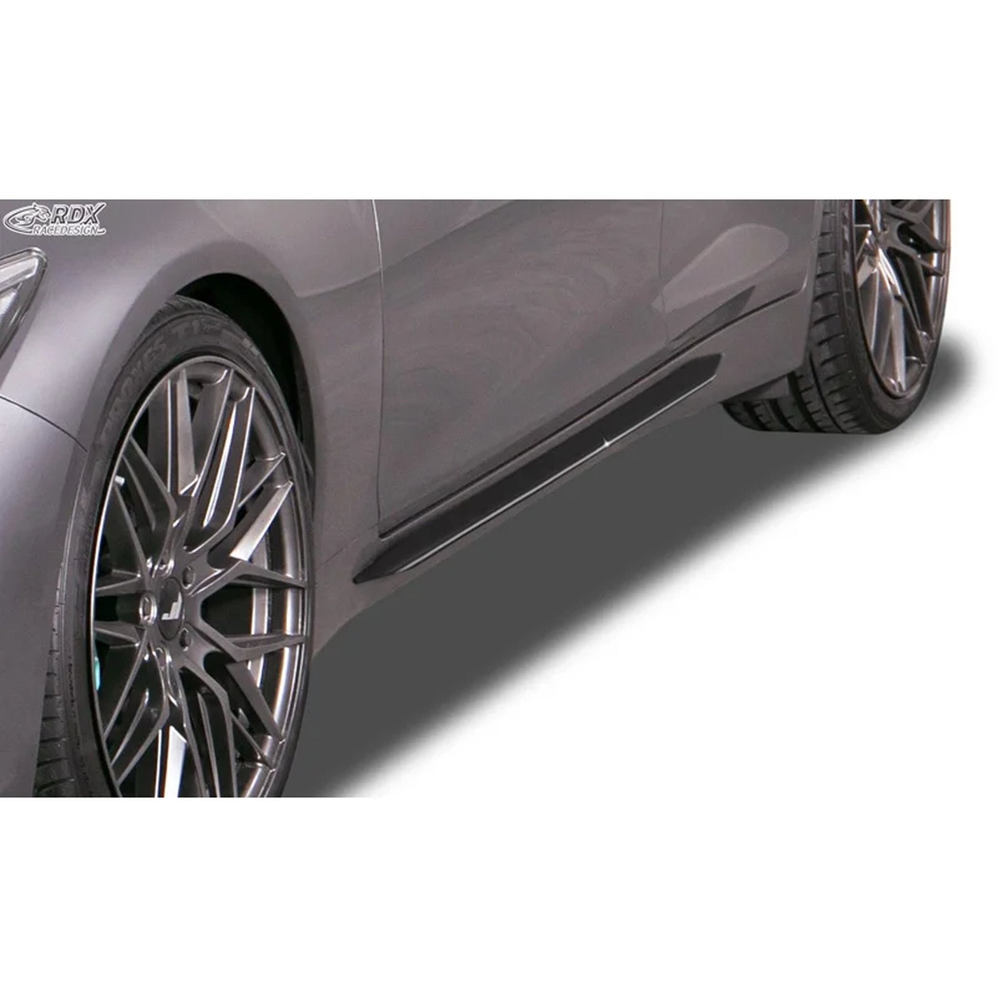 RDX Seitenschweller für Infinity Q50 2013- Slim ABS Schwarz 2er-Set TÜV