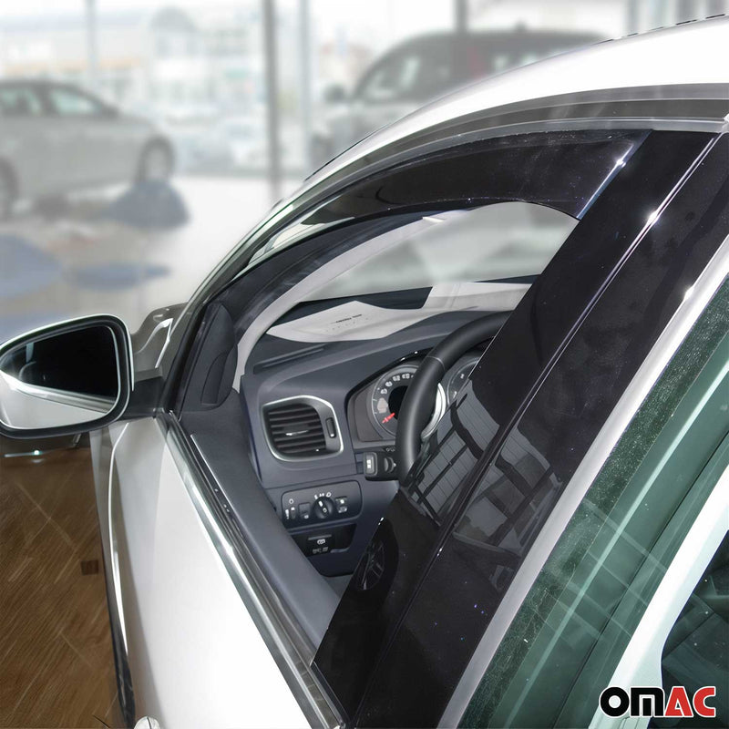 Windabweiser Regenabweiser für Volvo S60 V60 2010-2018 Dunkel Acryl 2tlg