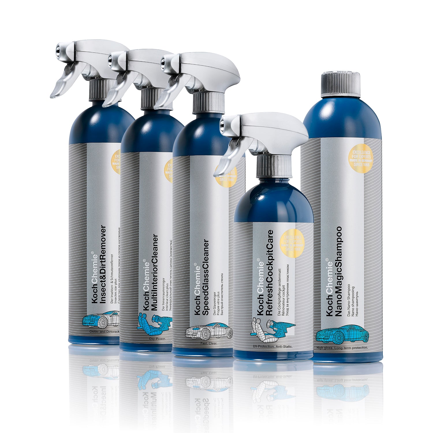 Koch Chemie 5-teiliges Autopflege-Set Komplettpaket Innenpflege Außenpflege
