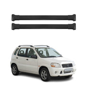 Dachträger Grundtäger für Suzuki Ignis I 2004-2006 FL 5Tür 75kg Alu Schwarz 2tlg