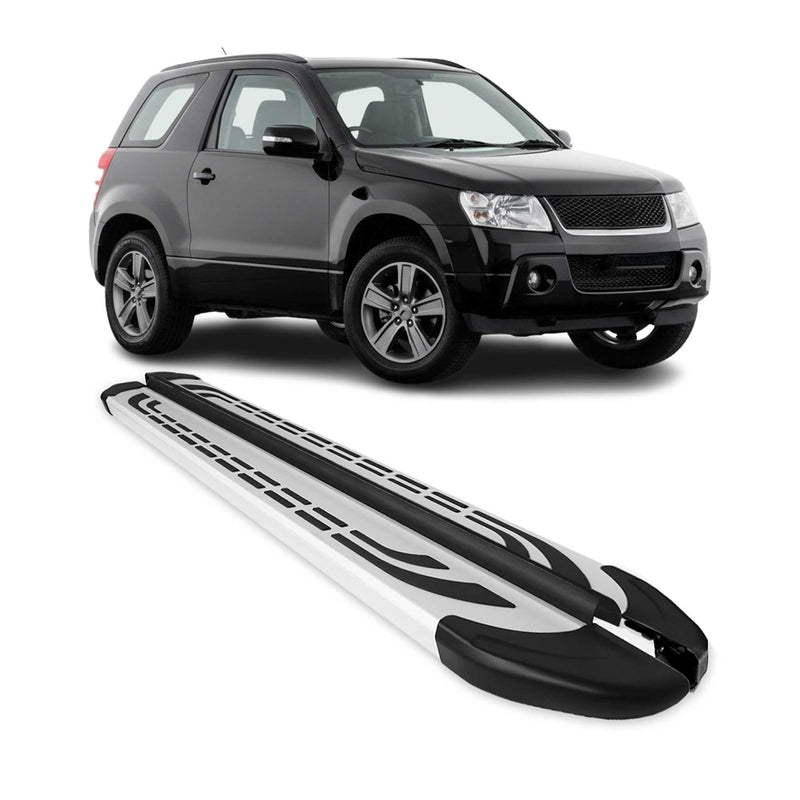 Trittbretter Seitenbretter für Dacia Bigster 2024-2025 Alu Schwarz Silber