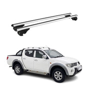 Dachträger Grundträger für Mitsubishi L200 IV 2006-2015 TÜV Aluminium Silber 2x
