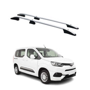 Dachreling Dachgepäckträger für Toyota Proace City 2019-2026 Kurzer Alu Grau