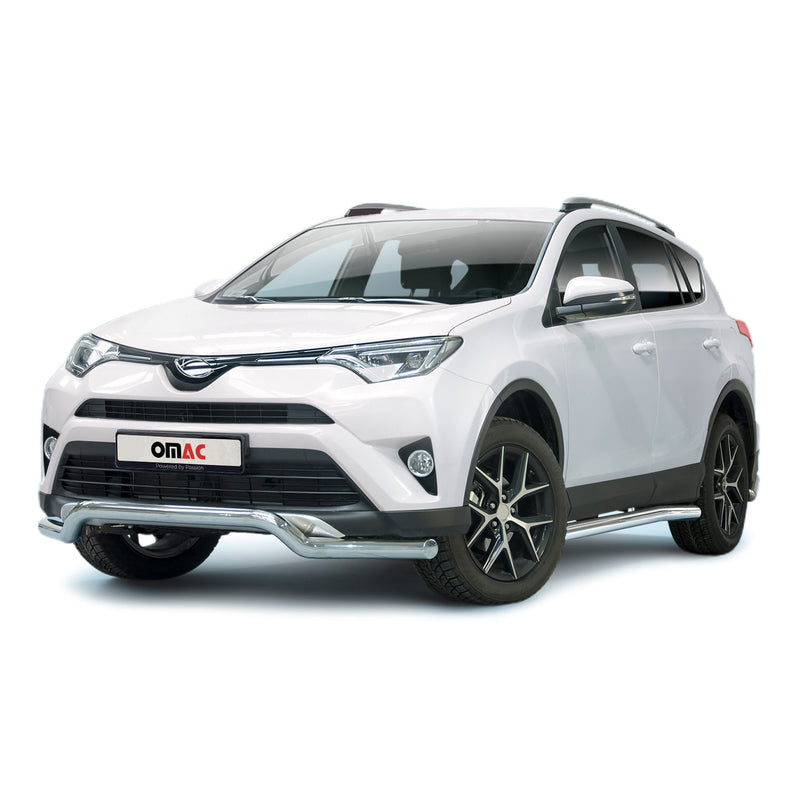 Frontbügel Frontschutzbügel Schutz für Toyota RAV4 2016-2025 Stahl ABE Silber