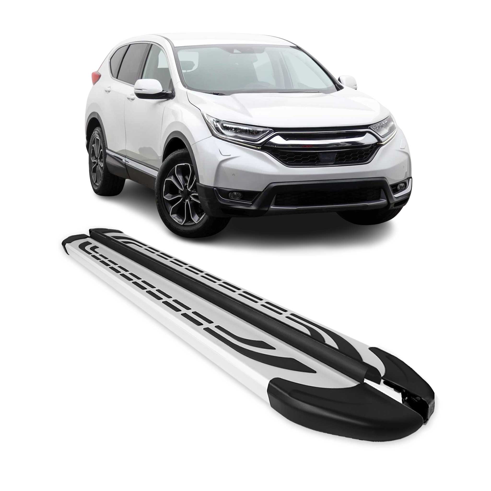 Trittbretter Seitenschweller Seitenbretter für Honda CR-V 2017-2022 Alu Grau