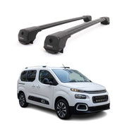 Dachträger Grundträger für Citroen Berlingo 2018-2026 Aluminium 75kg Schwarz 2x