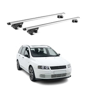 Dachträger Grundtäger für Fiat Stilo Kombi 2001-2007 90kg Alu Silber 2x ABE