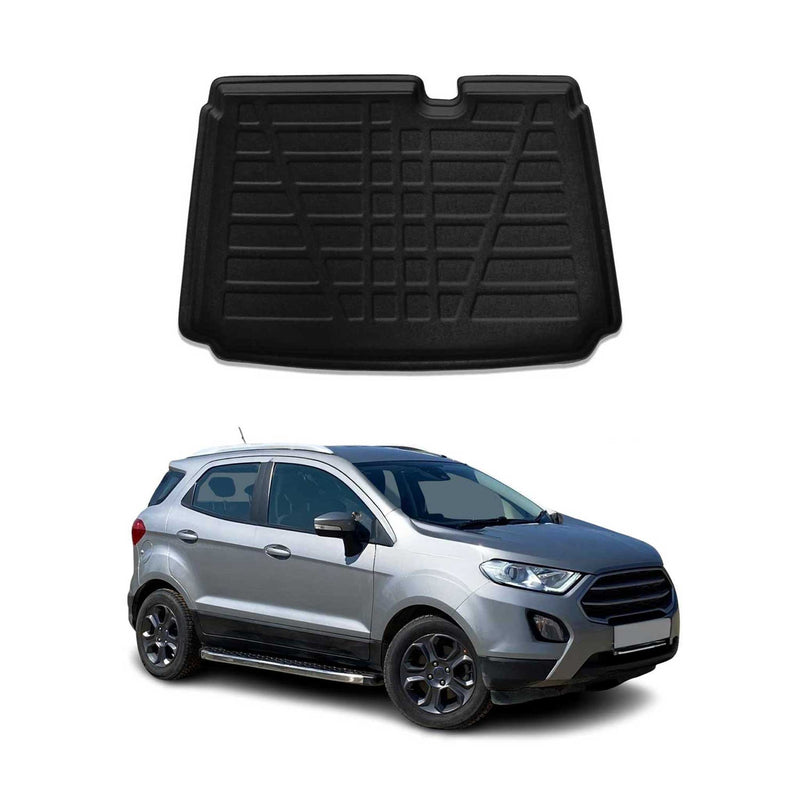 Kofferraumwanne Laderaumwanne für Ford Ecosport 2013-2024 Gummi TPE Schwarz