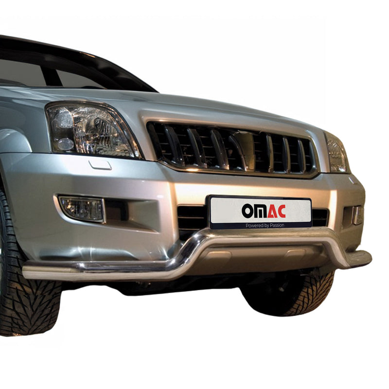 Frontbügel Frontschutzbügel für Toyota Land Cruiser 120 2003-2009 Silber ABE
