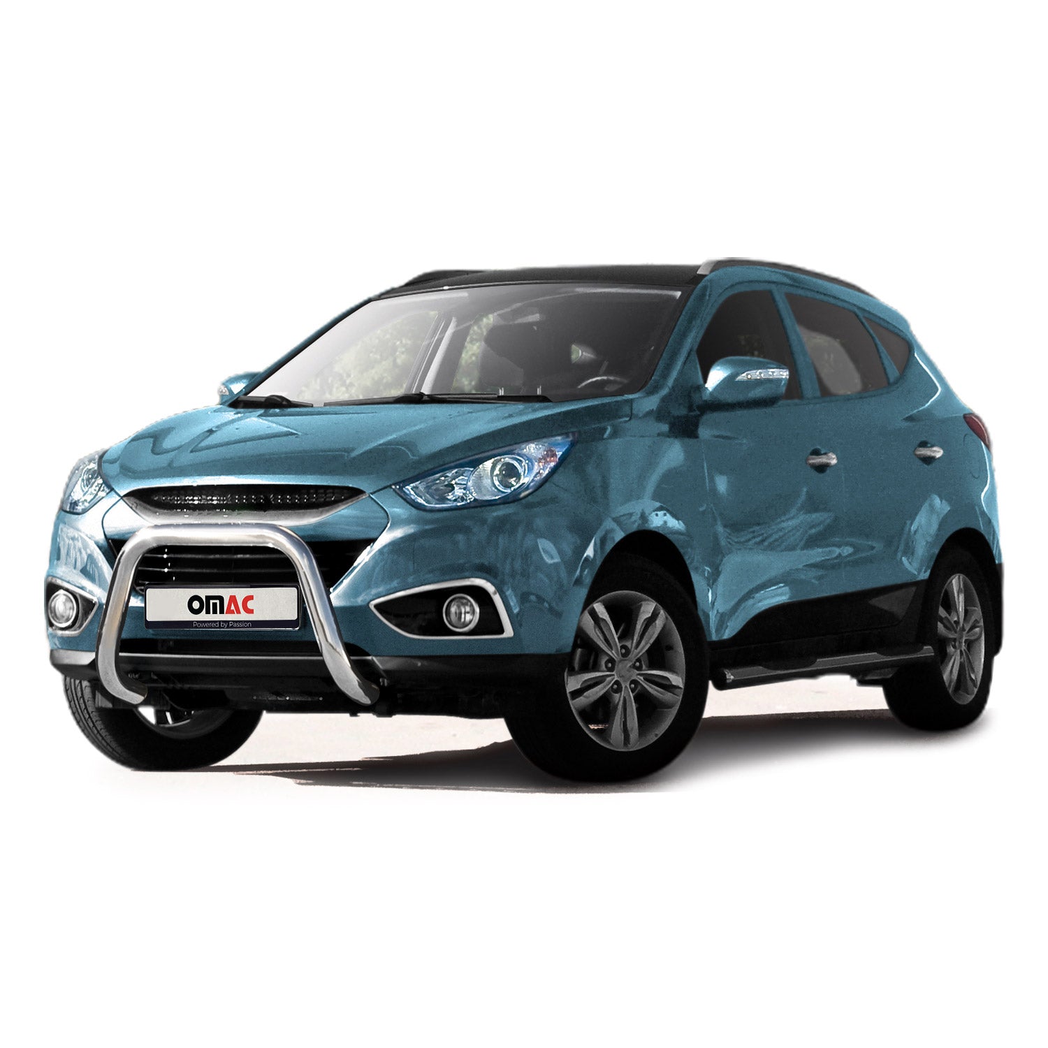 Frontbügel Frontschutzbügel für Hyundai ix35 2010-2015 mit ABE Silber Rammschutz