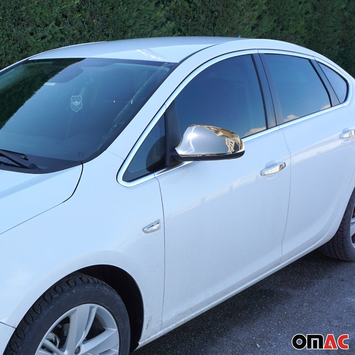 Spiegelkappen Spiegelabdeckung für Opel Astra J 2009-2015 Edelstahl Chrom 2tlg