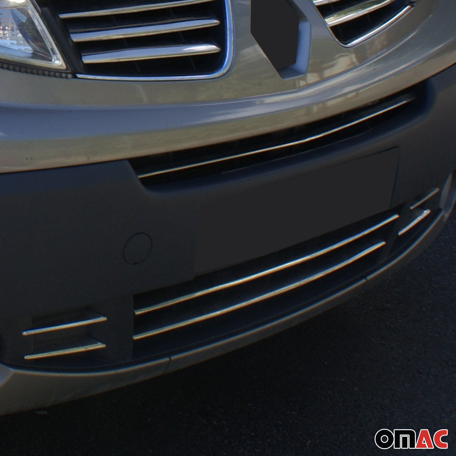 Kühlergrill Leisten Grillleisten für Nissan Primastar 2001-14 Edelstahl Chrom 6x