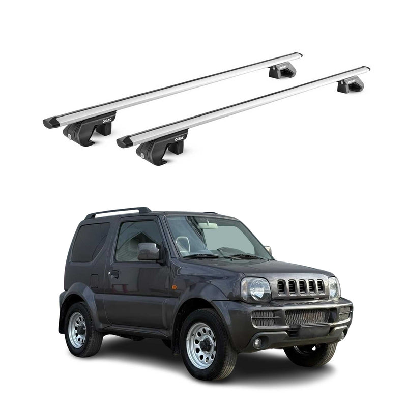 Dachträger Grundtäger für Suzuki Jimny mk3 1998-2018 90kg Alu Silber 2 tlg ABE