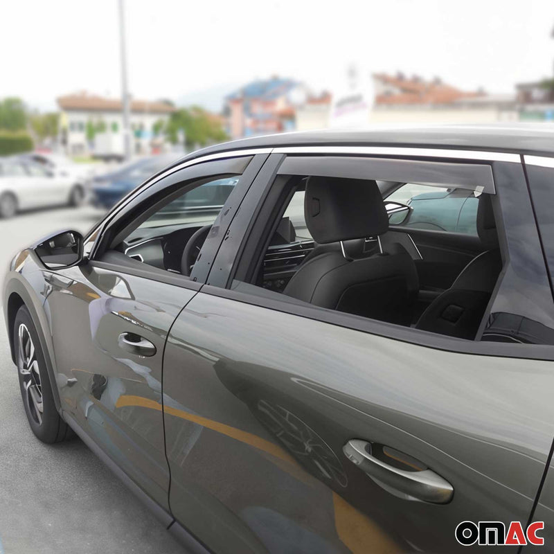 Windabweiser Regenabweiser für Citroen C5 X 2022-2025 Dunkel Acryl 4tlg