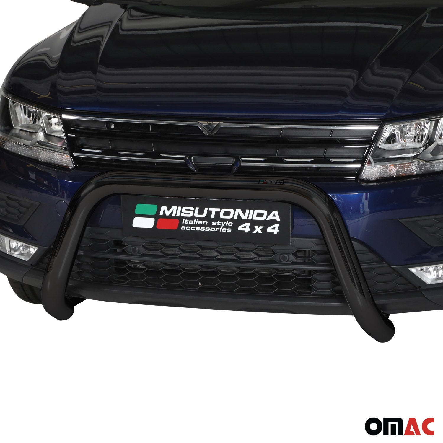 Frontbügel Frontschutzbügel für VW Tiguan mk2 2016-2024 ø76 Stahl Schwarz